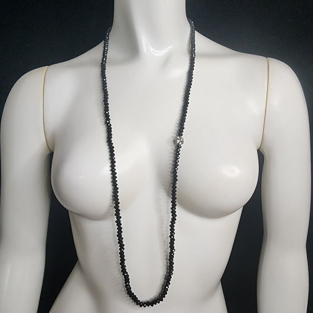 Aeropostale Black Beaded Necklace